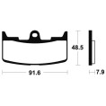 Plaquettes de frein TECNIUM Performance métal fritté - MF295