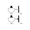 Plaquettes de frein TECNIUM route organique - MA79