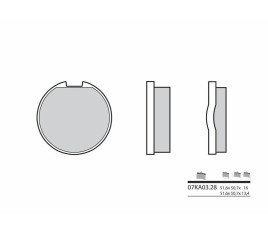 Plaquettes de frein BREMBO route carbone céramique - 07KA0328