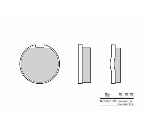 Plaquettes de frein BREMBO route carbone céramique - 07KA0328