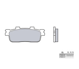 Plaquettes de frein BREMBO Scooter carbone céramique - 07069CC - 1035756