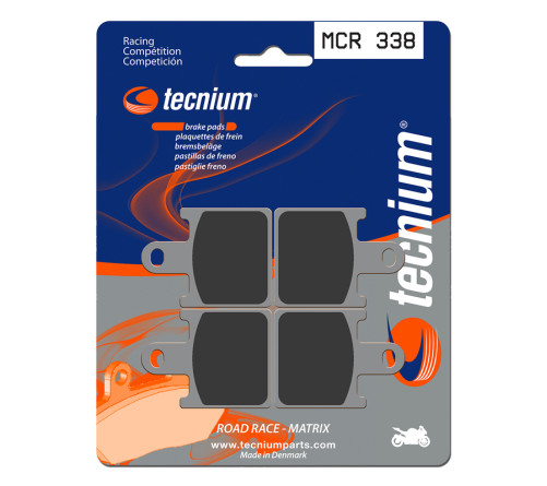 Plaquettes de frein TECNIUM Racing métal fritté carbone - MCR338 - 1022594