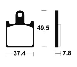 Plaquettes de frein TECNIUM Racing métal fritté carbone - MCR338