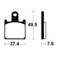 Plaquettes de frein TECNIUM Racing métal fritté carbone - MCR338