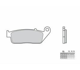 Plaquettes de frein BREMBO route carbone céramique - 07HO3005 - 1035999