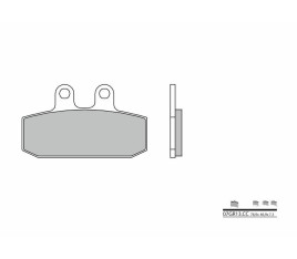 Plaquettes de frein BREMBO route carbone céramique - 07GR13CC - 1035876