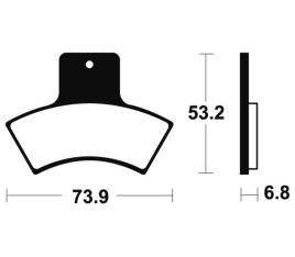 Plaquettes de frein TECNIUM MX/Quad métal fritté - MO255