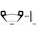 Plaquettes de frein TECNIUM Racing MX/Quad métal fritté - MOR322