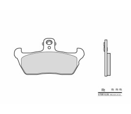 Plaquettes de frein BREMBO route carbone céramique - 07BB1606