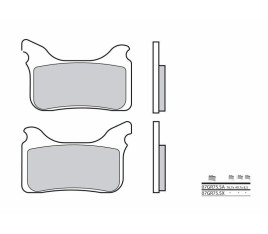 Plaquettes de frein BREMBO Off-Road métal fritté - 07GR75SX