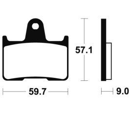 Plaquettes de frein TECNIUM Performance métal fritté - MR265