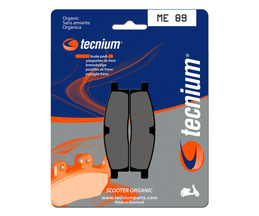 Plaquettes de frein TECNIUM Scooter organique - ME89