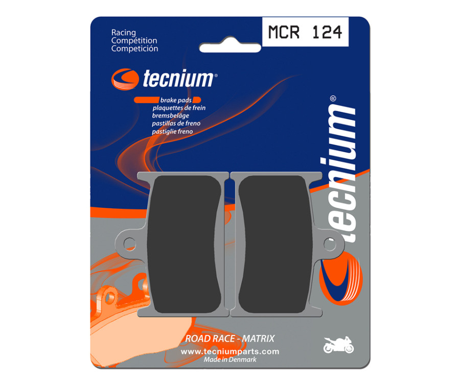 Plaquettes de frein TECNIUM Racing métal fritté carbone - MCR124