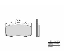 Plaquettes de frein BREMBO route carbone céramique - 07BB2607 - 1035840