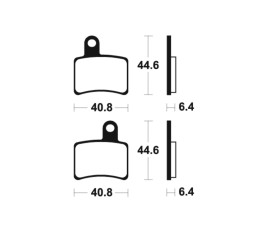 Plaquettes de frein TECNIUM route organique - MA396