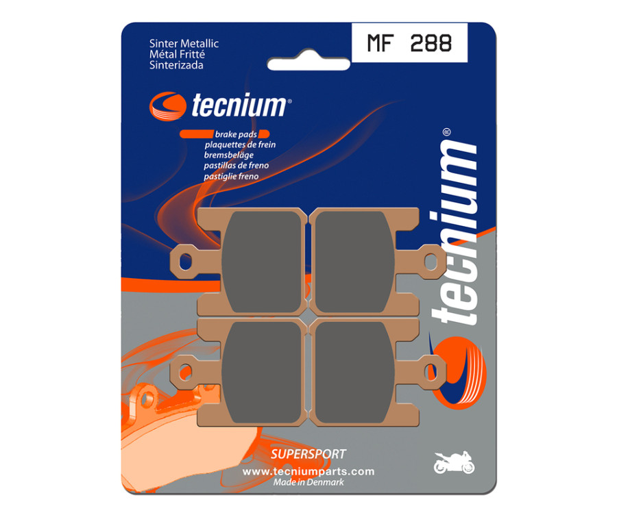 Plaquettes de frein TECNIUM Performance métal fritté - MF288