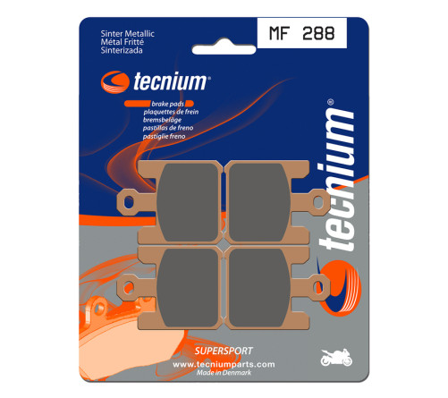 Plaquettes de frein TECNIUM Performance métal fritté - MF288 - 1022764