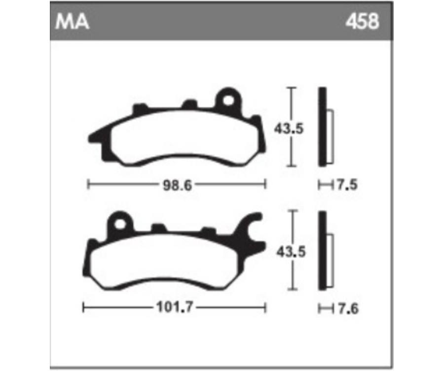 Plaquettes de frein TECNIUM - MA458