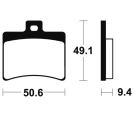 Plaquettes de frein TECNIUM Scooter organique - ME247