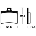 Plaquettes de frein TECNIUM Scooter organique - ME247