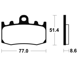 Plaquettes de frein TECNIUM Performance métal fritté - MF296