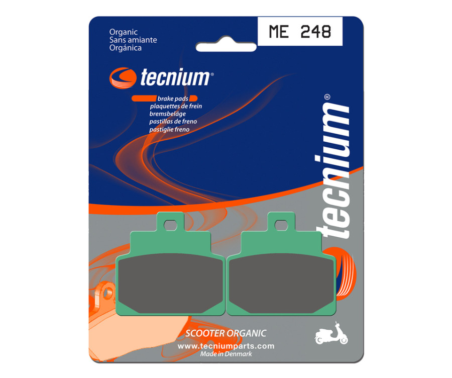 Plaquettes de frein TECNIUM Scooter organique - ME248