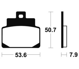 Plaquettes de frein TECNIUM Scooter organique - ME248