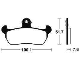 Plaquettes de frein TECNIUM route organique - MA141