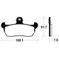 Plaquettes de frein TECNIUM route organique - MA141