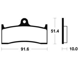 Plaquettes de frein TECNIUM Performance métal fritté - MF229