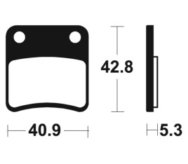 Plaquettes de frein TECNIUM route organique - MA379