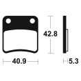 Plaquettes de frein TECNIUM route organique - MA379
