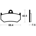 Plaquettes de frein TECNIUM Performance métal fritté - MR263