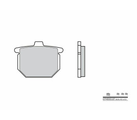 Plaquettes de frein BREMBO route carbone céramique - 07HO0307 - 1035954