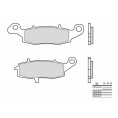 Plaquettes de frein BREMBO route métal fritté - 07KA18SA