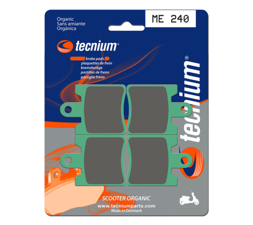 Plaquettes de frein TECNIUM Scooter organique - ME240 - 1022650