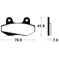 Plaquettes de frein TECNIUM route organique - MA51