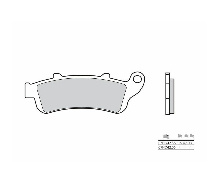 Plaquettes de frein BREMBO route carbone céramique - 07HO4206