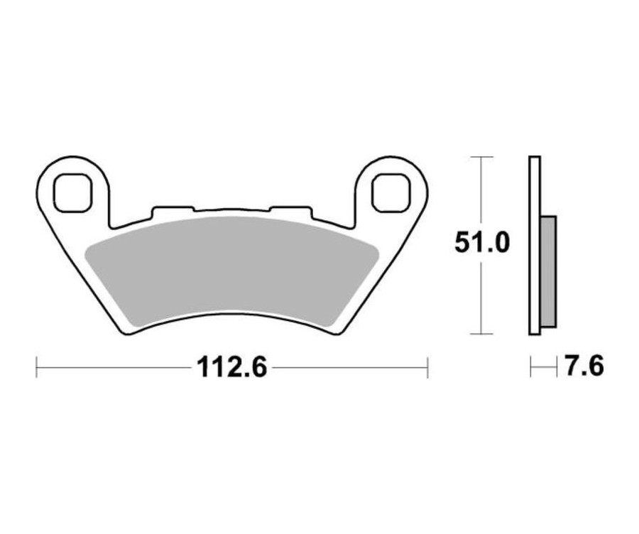 Plaquettes de frein TECNIUM Performance métal fritté - MF444