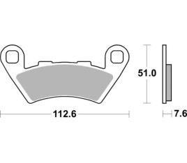 Plaquettes de frein TECNIUM Performance métal fritté - MF444