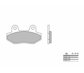 Plaquettes de frein BREMBO route carbone céramique - 07GR12CC - 1035873