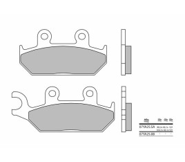 Plaquettes de frein BREMBO route métal fritté - 07YA25SA