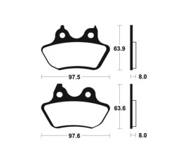 Plaquettes de frein TECNIUM Performance métal fritté - MR346