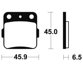 Plaquettes de frein TECNIUM MX/Quad métal fritté - MO84