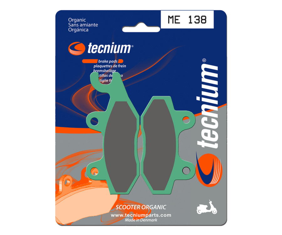 Plaquettes de frein TECNIUM Scooter organique - ME138