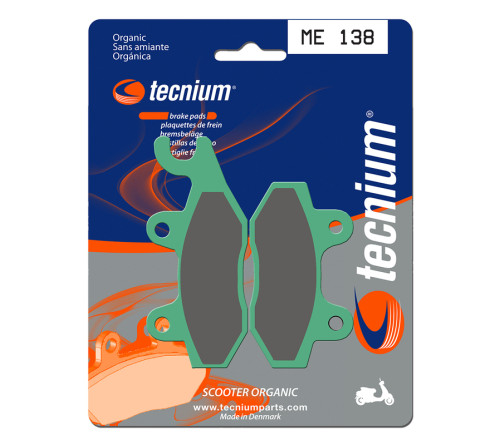 Plaquettes de frein TECNIUM Scooter organique - ME138 - 1022614