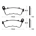 Plaquettes de frein TECNIUM Performance métal fritté - MF434