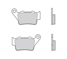 Plaquettes de frein BREMBO métal fritté - 07BB02SP