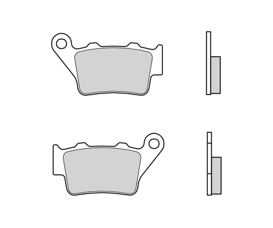 Plaquettes de frein BREMBO métal fritté - 07BB02SP