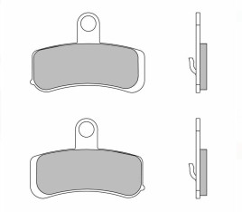 Plaquettes de frein BREMBO route métal fritté - 07HD15SA